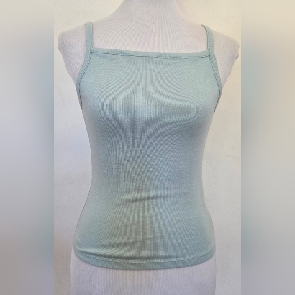 Sky Blue Ribbed Camisole
